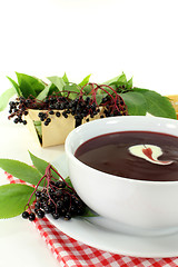 Image showing Elderberry soup