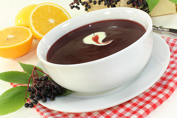 Image showing Elderberry soup