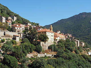 Image showing Typical corsican village, France