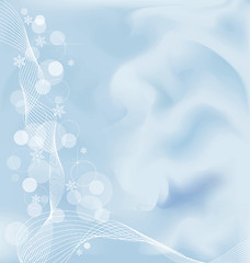 Image showing Abstract christmas template with embelishment