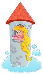 Image showing Fairy tale theme with princess 1