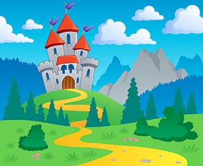 Image showing Castle theme landscape 1