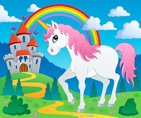 Image showing Fairy tale unicorn theme image 2