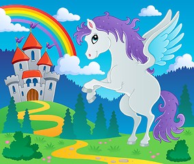 Image showing Fairy tale pegasus theme image 2