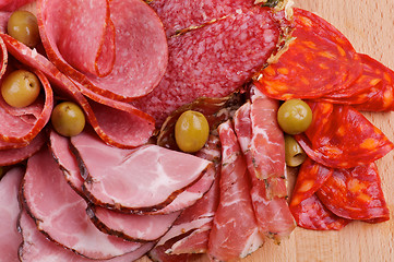 Image showing Arrangement of Meat delicatessen