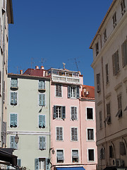 Image showing Mediterranean buildings, Ajaccio Corsica.