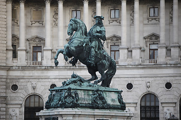 Image showing Statue of Prince Eugene of Savoy in Vienna, Austria