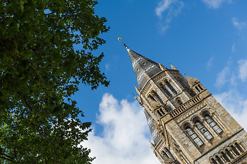 Image showing Angled stone tower