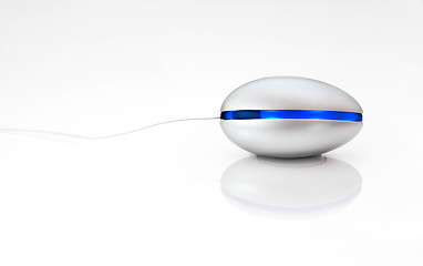 Image showing Blue Optical mouse