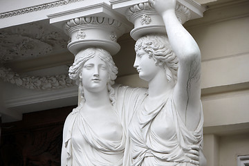 Image showing Karyatide - Palais Pallavicini, Wien