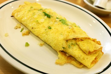 Image showing Breakfasat egg omelet