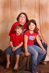 Image showing Three beaitiful children portrait