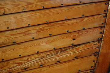 Image showing wooden boat background