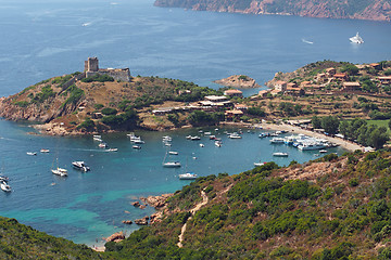 Image showing Girolata harbor, Corsica