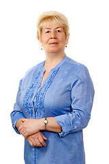 Image showing Portrait of middle-aged woman