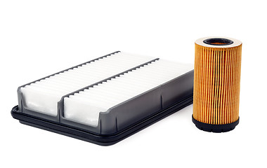 Image showing car oil filter and air