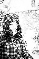 Image showing girl in snow