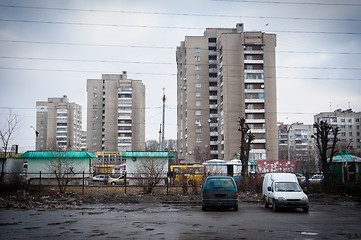 Image showing Photo of some old houses