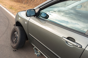 Image showing Angle shot of a car