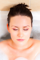 Image showing Girl in bathroom