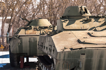 Image showing Military vehicle in chernobyl