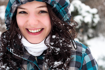 Image showing girl in snow