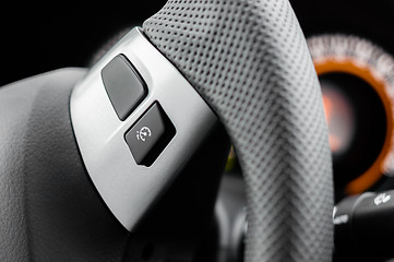 Image showing Closeup photo of car interiors