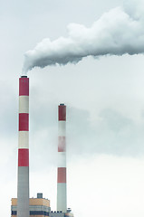 Image showing Chimney with fumes coming out