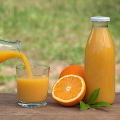 Image showing Fresh orange juice