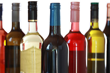 Image showing Wine bottles