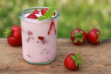 Image showing Strawberry Yogurt