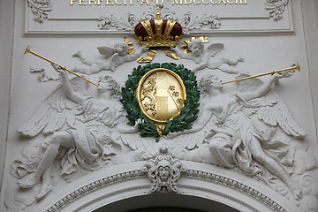 Image showing Emperors crown Symbol at Hofburg, Vienna, Austria