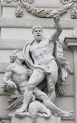 Image showing Hercules statue at the Royal Palace Hofburg,Vienna, Austria