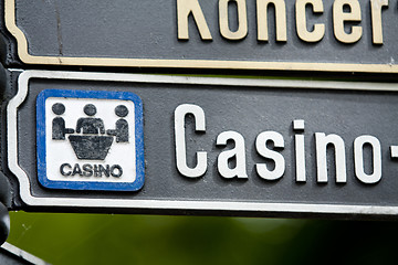 Image showing Casino Sign