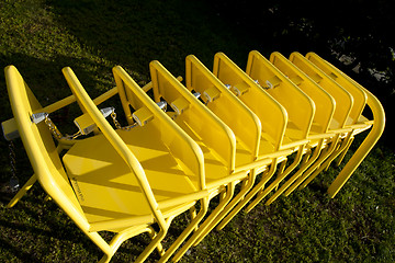 Image showing Yellow Chairs