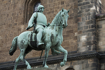 Image showing Man on a Statue