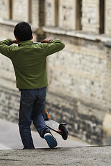 Image showing Child with Bike