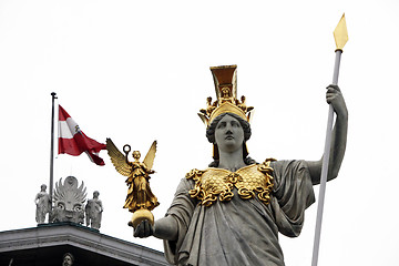 Image showing Pallas Athene in front of Austrian parliament