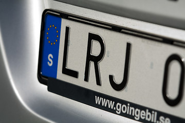 Image showing Swedish License Plate