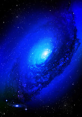 Image showing galaxy in a free space