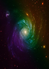 Image showing galaxy in a free space