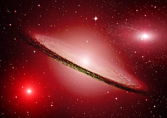 Image showing galaxy in a free space