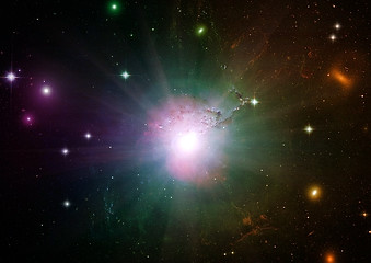 Image showing galaxy in a free space