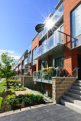 Image showing Modern townhouses