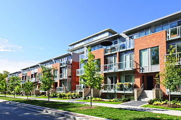 Image showing Modern town houses