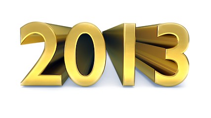 Image showing Gold year 2013
