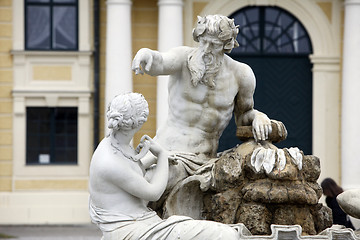 Image showing Vienna - fountain in castle Schonbrunn