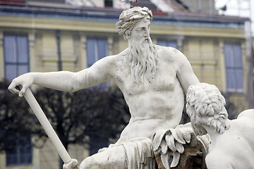 Image showing Vienna - fountain in castle Schonbrunn