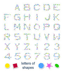 Image showing letters of shapes