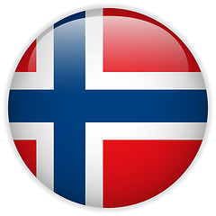 Image showing Norway Flag Glossy Button